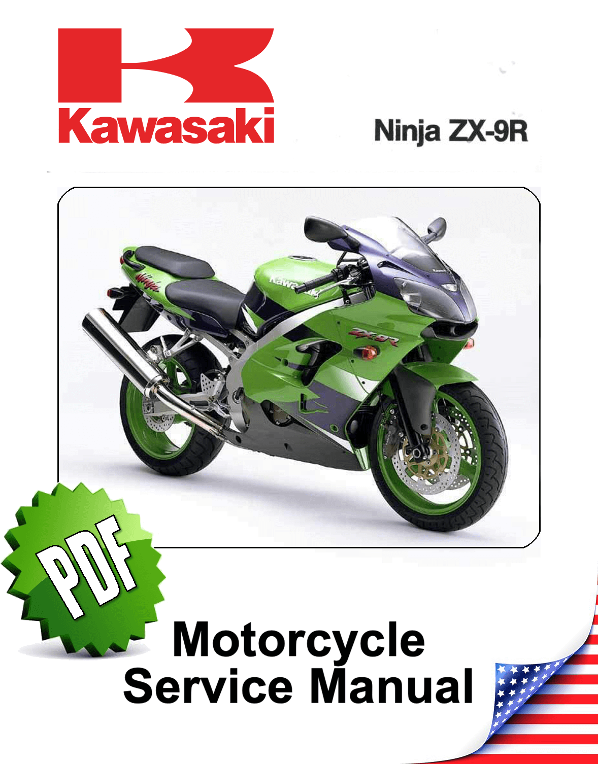 Ledig Vanvid Addiction Kawasaki Ninja ZX9R B1-B4 (1st gen.) Repair Manual - PDF Service Manuals